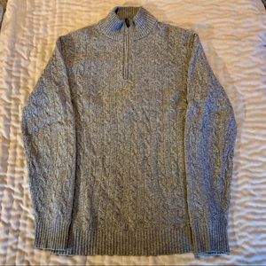 J.Crew mens cable knit sweater